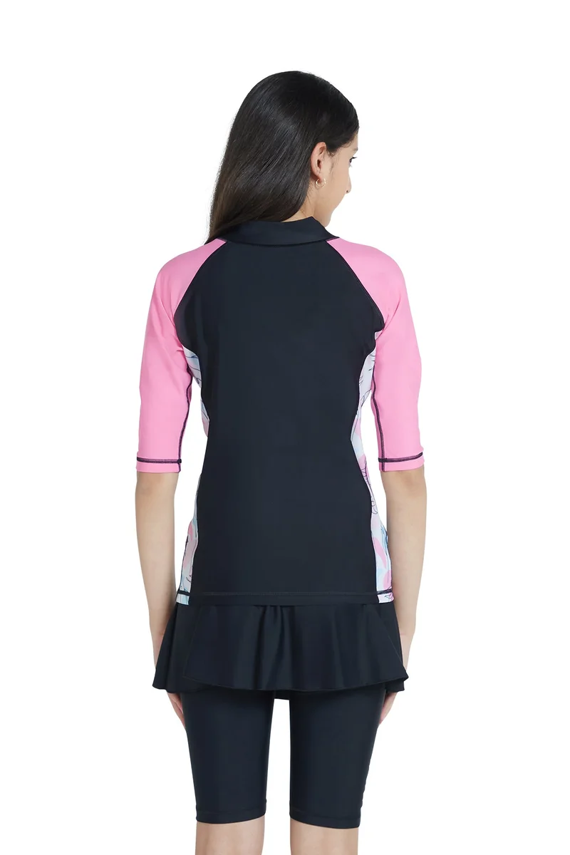 COEGA SUNWEAR  COEGA  Girls Youth Two-piece Swimsuit - Nero Floral Drawings for Women | Best Price UAE